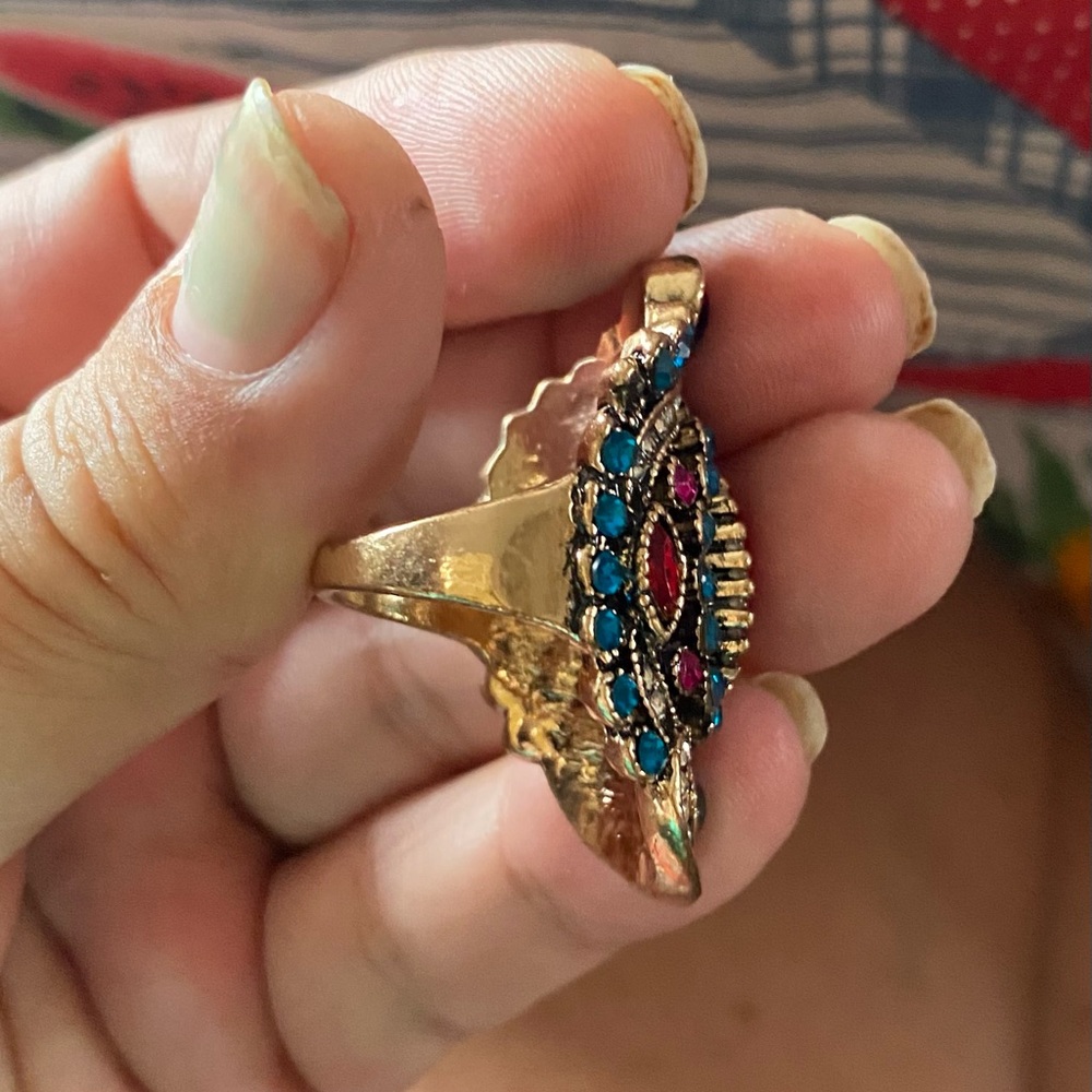 Colorful Jeweled Ring - Picture 9 of 11